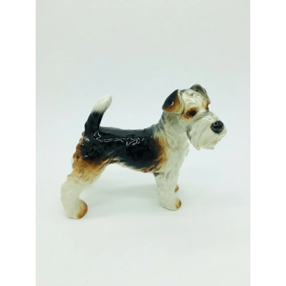 Vintage Goebel W Germany Wire Fox‎ or Airedale Terrier Figurine 1972 - 1979